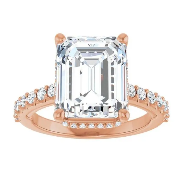 Hidden Halo-Style Engagement Ring Image 3 Greenfield Jewelers Pittsburgh, PA