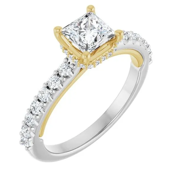 Hidden Halo-Style Engagement Ring Greenfield Jewelers Pittsburgh, PA