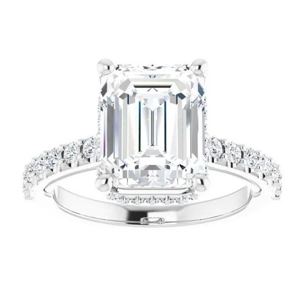Hidden Halo-Style Engagement Ring Image 3 Greenfield Jewelers Pittsburgh, PA