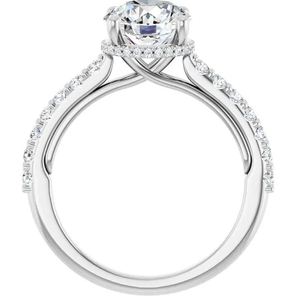 Hidden Halo-Style Engagement Ring Image 2 Golden Grace Jewelers Brookfield, GA