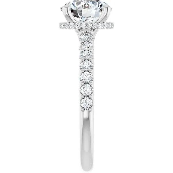 Hidden Halo-Style Engagement Ring Image 4 Golden Grace Jewelers Brookfield, GA