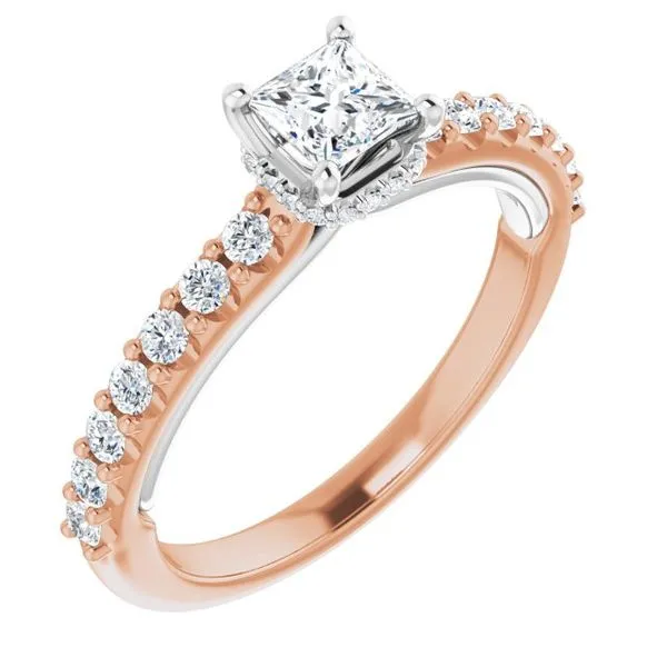 Hidden Halo-Style Engagement Ring JF Jones Jewelers Webster, NY