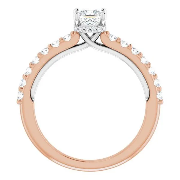 Hidden Halo-Style Engagement Ring Image 2 JF Jones Jewelers Webster, NY