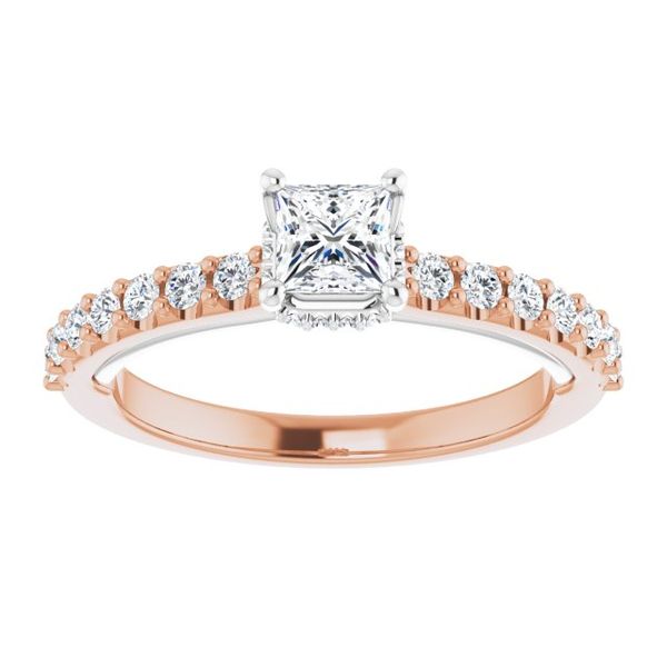 Hidden Halo-Style Engagement Ring Image 3 JF Jones Jewelers Webster, NY