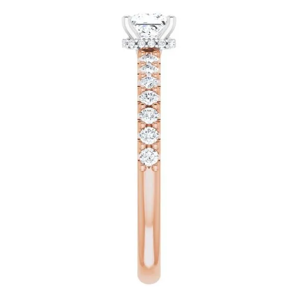 Hidden Halo-Style Engagement Ring Image 4 JF Jones Jewelers Webster, NY
