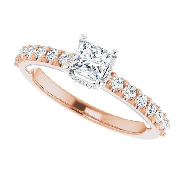 Hidden Halo-Style Engagement Ring Image 5 JF Jones Jewelers Webster, NY