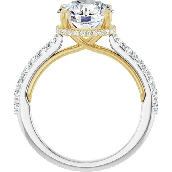 Hidden Halo-Style Engagement Ring Image 2 Blue Marlin Jewelry, Inc. Islamorada, FL