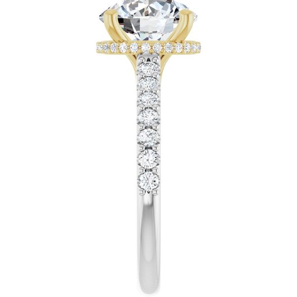 Hidden Halo-Style Engagement Ring Image 4 Blue Marlin Jewelry, Inc. Islamorada, FL
