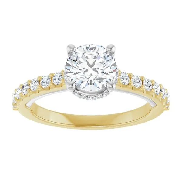Hidden Halo-Style Engagement Ring Image 3 Greenfield Jewelers Pittsburgh, PA