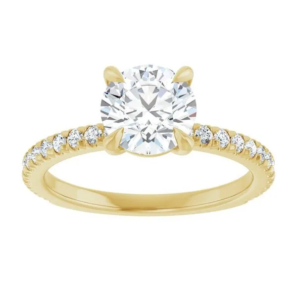 Claw-Prong Engagement Ring Image 3 Jewel Smiths Oklahoma City, OK