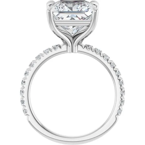 Claw-Prong Engagement Ring Image 2 H. Brandt Jewelers Natick, MA