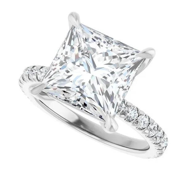 Claw-Prong Engagement Ring Image 5 H. Brandt Jewelers Natick, MA