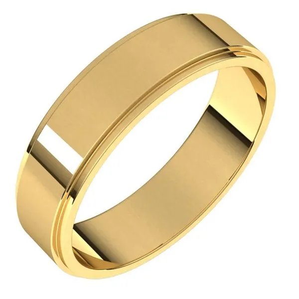 Stuller Flat Edge Bands FE8.5:164188:P 10KY - Wedding Bands | Blue Stuller Flat Edge Bands FE8.5:164188:P 10KY - Wedding Bands | Blue