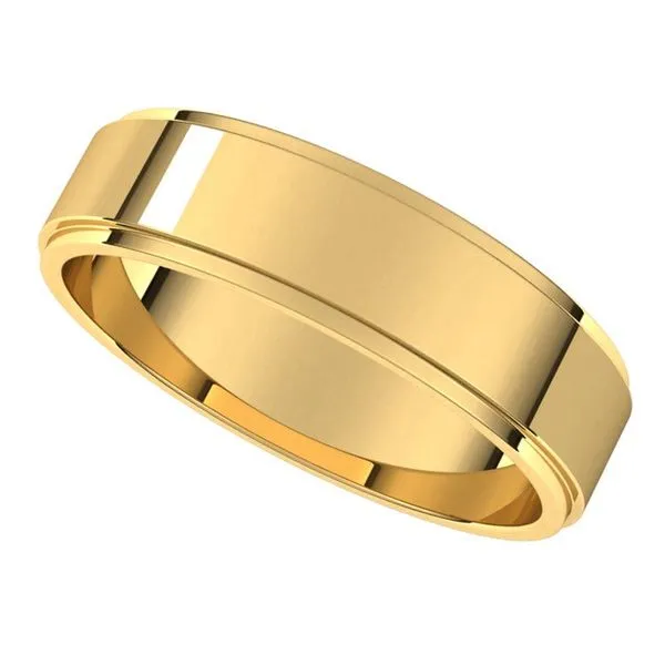 Stuller Flat Edge Bands FE8.5:164188:P 10KY - Wedding Bands | Blue Stuller Flat Edge Bands FE8.5:164188:P 10KY - Wedding Bands | Blue