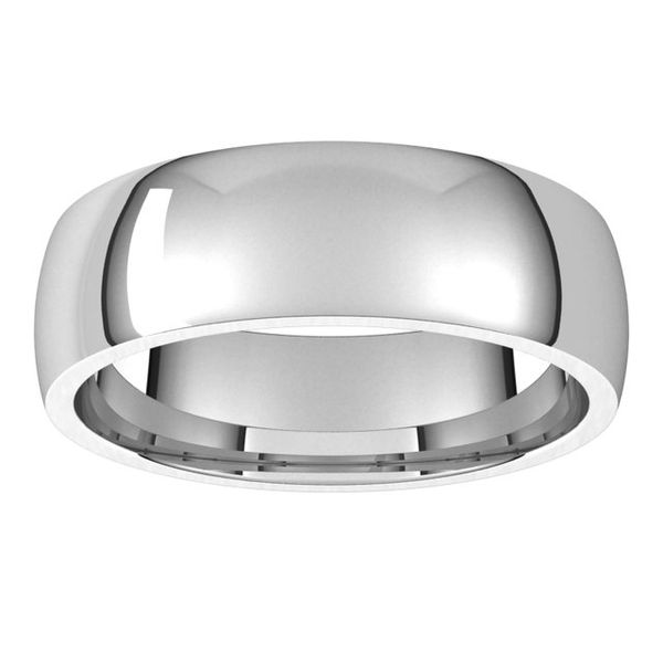 Half Round Comfort Fit Light Bands Image 3 Rick's Jewelers California, MD
