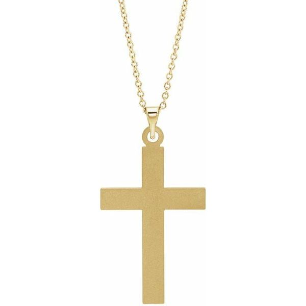 18ct yellow Gold Cross Pendant | First State Auctions New Zealand