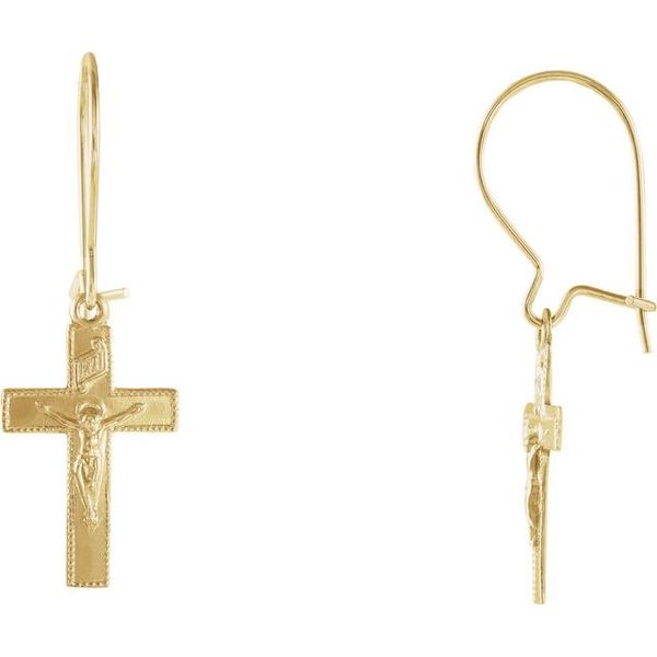 Crucifix Earrings Conti Jewelers Endwell, NY