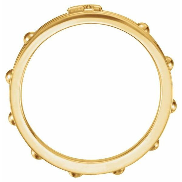 Bonyak Jewelry 14k Yellow Gold Rosary Ring - Size 8 India | Ubuy