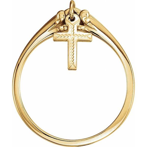 Cross Dangle Ring Image 2 Ware's Jewelers Bradenton, FL