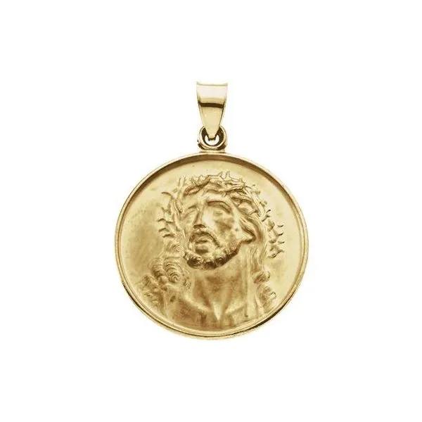 Jesus deals medallion pendant