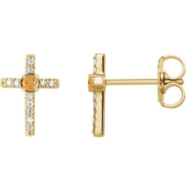 Accented Cross Earrings Chipper's Jewelry Bonney Lake, WA