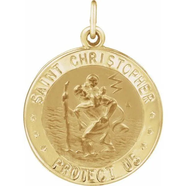 Us navy st sale christopher medal necklace