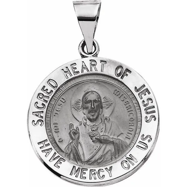 Stuller Hollow Sacred Heart of Jesus Medal R41614:60001:P | Alexander ...