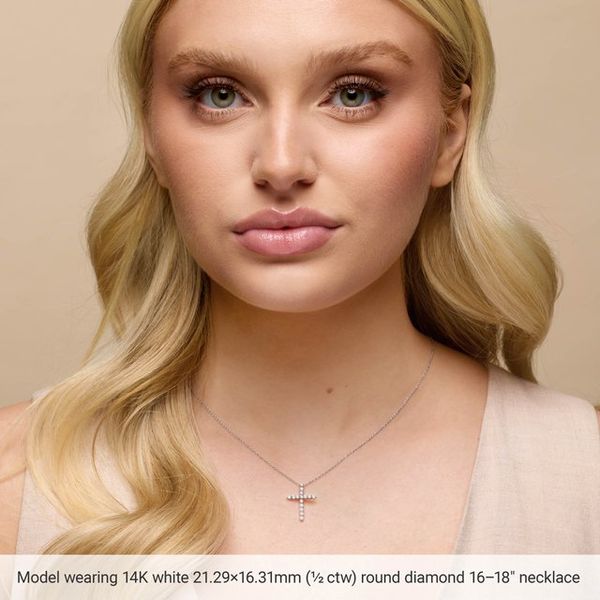 Accented Cross Pendant Image 4 Moseley Diamond Showcase Inc Lexington, SC