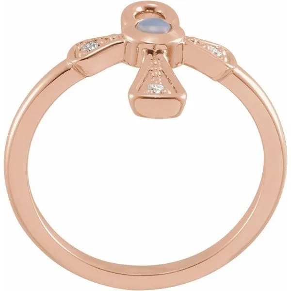 Ankh Cross Ring