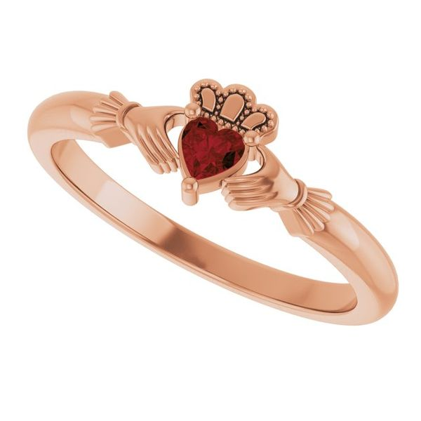 Kay Diamond Claddagh Promise Ring 1/10 ct tw Round-cut 10K Rose Gold |  CoolSprings Galleria