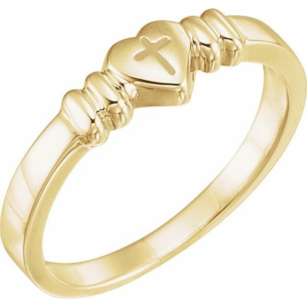 Heart & Cross Chastity Ring J. Meredith Jewelers Delafield, WI