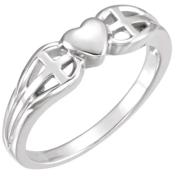 Stuller Accented Cross Rope Ring R43092:601:P 14KY - Rings, Atlanta West  Jewelry