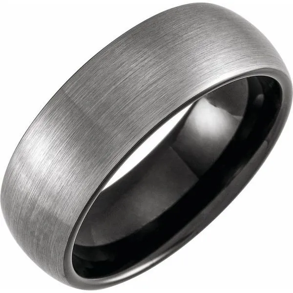 Comfort-Fit Half Round Band with Satin Finish