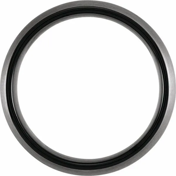 Comfort-Fit Half Round Band with Satin Finish