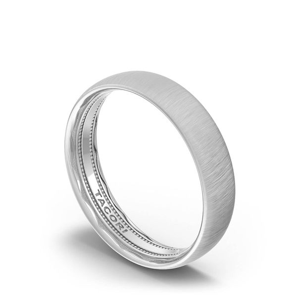 Classic Rounded in Satin Finish Wedding Band Image 3 Mitchell's Jewelry Norman, OK