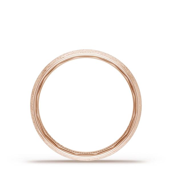 Classic Rounded in Brushed Finish Wedding Band Image 2 Mitchell's Jewelry Norman, OK