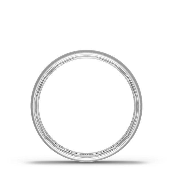 Classic Rounded in Satin Finish Wedding Band Image 2 Mitchell's Jewelry Norman, OK