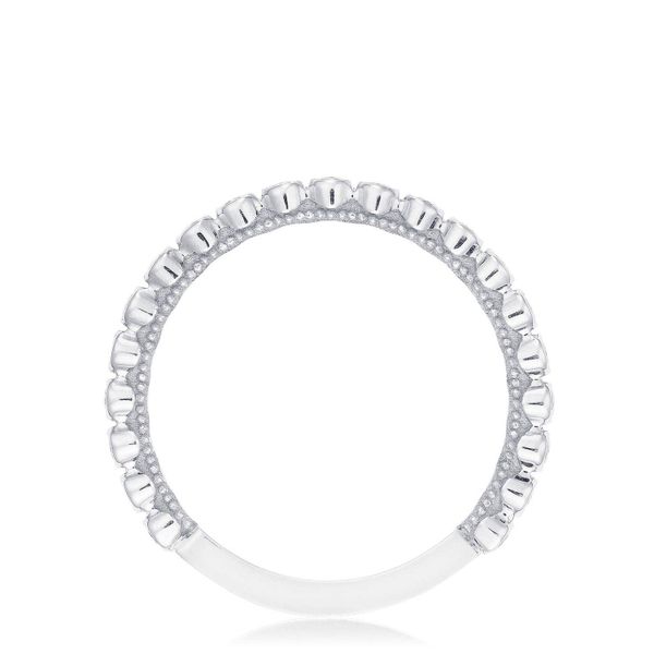 Round Bezel Droplet Wedding Band with Diamond Image 3 Sather's Leading Jewelers Fort Collins, CO