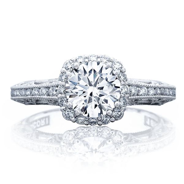 Round with Cushion Bloom Engagement Ring The Diamond Ring Co San Jose, CA