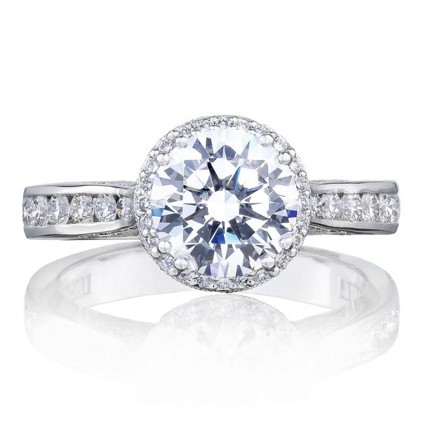 Round with Cushion Bloom Engagement Ring Comstock Jewelers Edmonds, WA