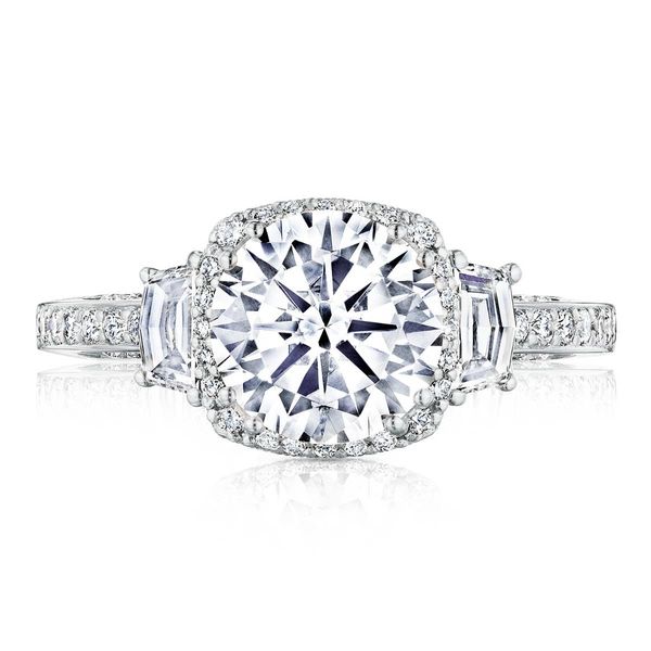 Round with Cushion 3-Stone Engagement Ring Your Jewelry Box Altoona, PA