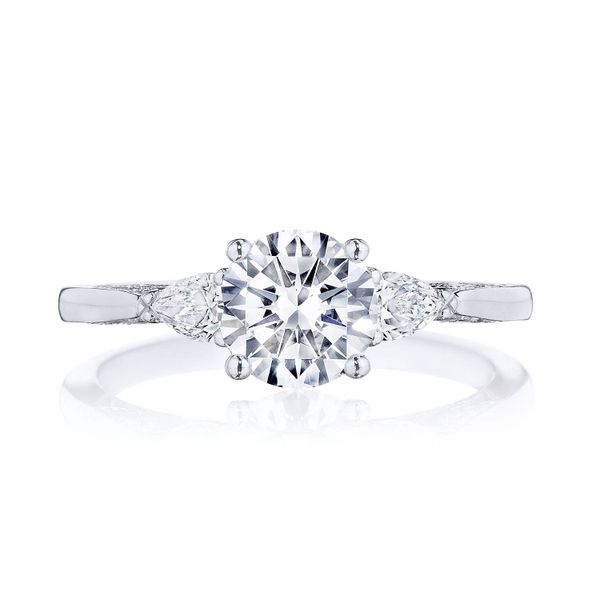 Round 3-Stone Engagement Ring Baxter's Fine Jewelry Warwick, RI