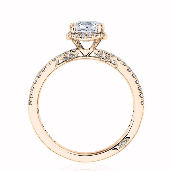 Princess with Cushion Bloom Engagement Ring Image 2 Quenan's Fine Jewelers Georgetown, TX