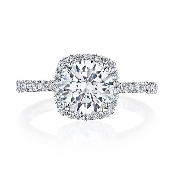 Round with Cushion Bloom Engagement Ring Sather's Leading Jewelers Fort Collins, CO