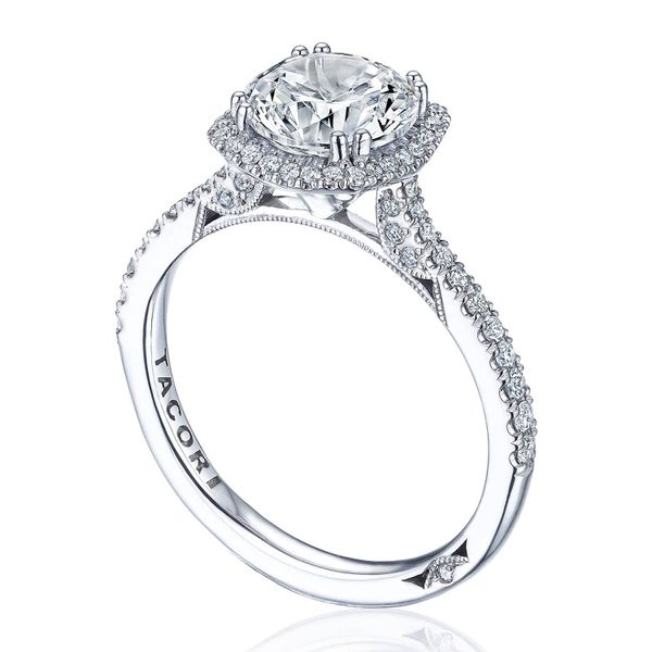 Round with Cushion Bloom Engagement Ring Image 3 Quenan's Fine Jewelers Georgetown, TX