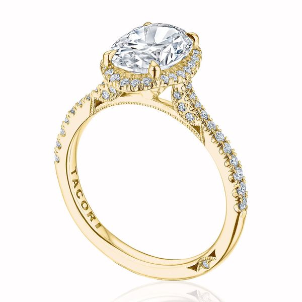 Oval Bloom Engagement Ring Image 3 Di'Amore Fine Jewelers Waco, TX