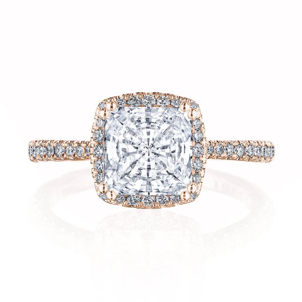 Princess with Cushion Bloom Engagement Ring Mitchell's Jewelry Norman, OK