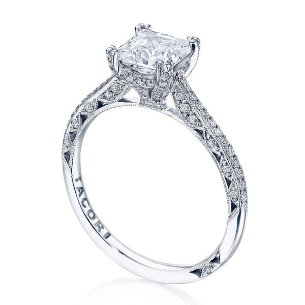 Princess Solitaire Engagement Ring Image 3 Quenan's Fine Jewelers Georgetown, TX