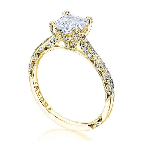 Princess Solitaire Engagement Ring Image 3 Mitchell's Jewelry Norman, OK