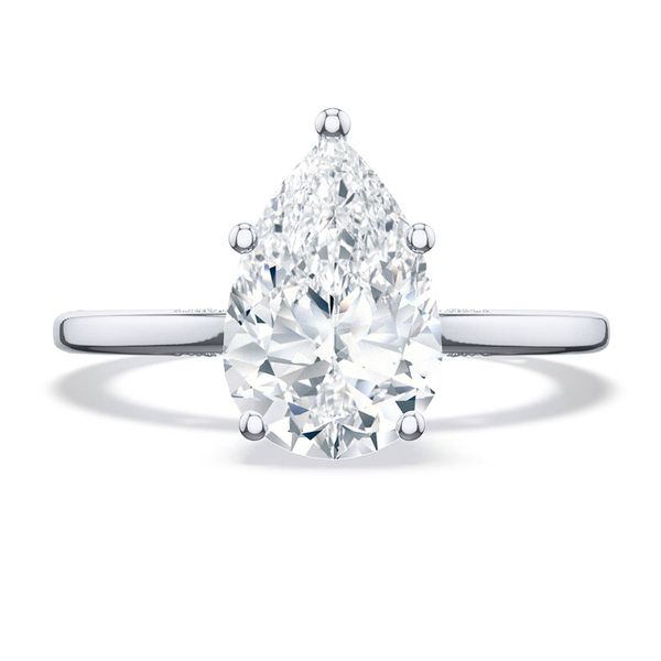 Pear Solitaire Engagement Ring Cornell's Jewelers Rochester, NY